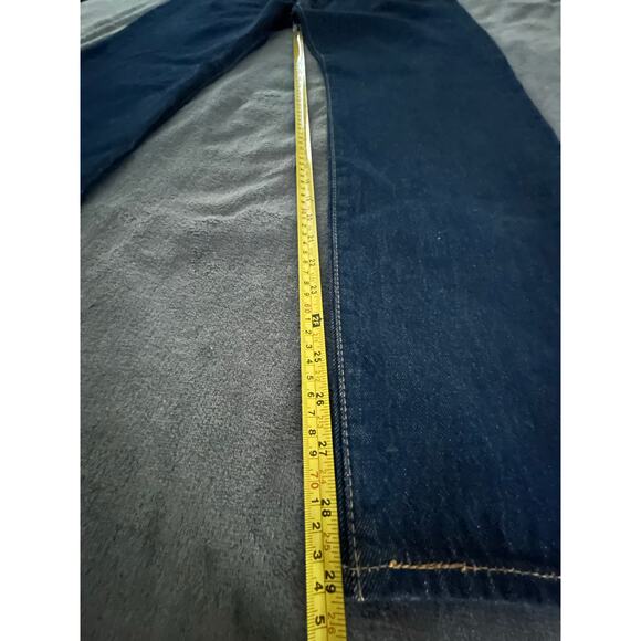 Lee Relaxed Fit Straight Leg Jeans Mens 38x32 Blue Stretch Denim Dark Wash New - Picture 8 of 10